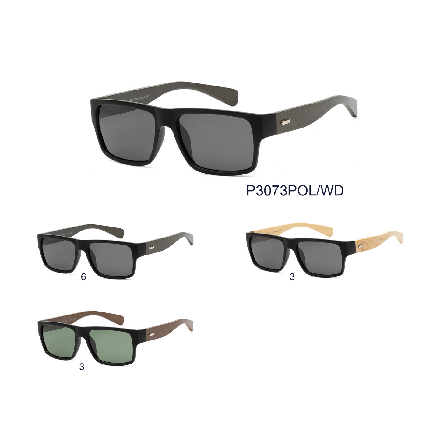 
                  
                    SUNGLASS | P3073POL/WD
                  
                