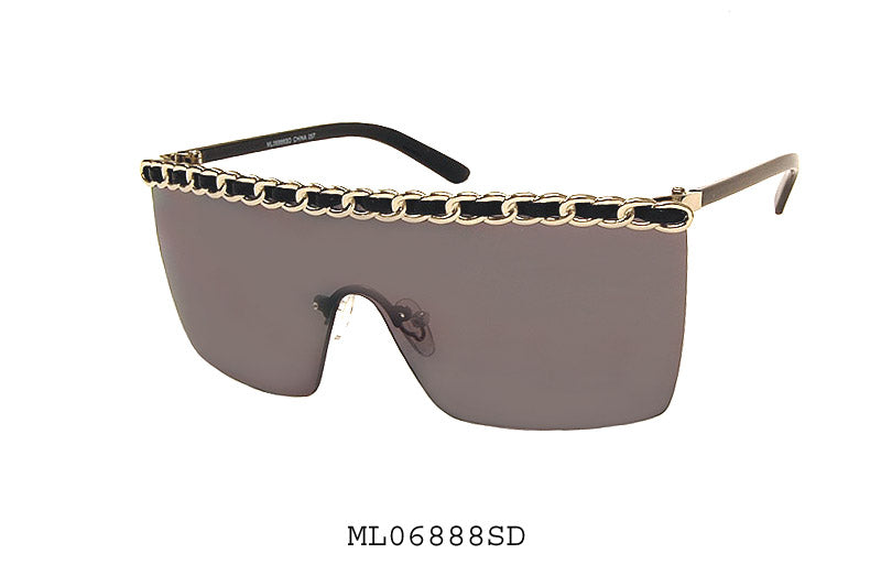 A fashionable pair of square shield sunglasses from APTCINC, designed for ladies. The sunglasses feature a modern and trendy design, suitable for various occasions and styles.