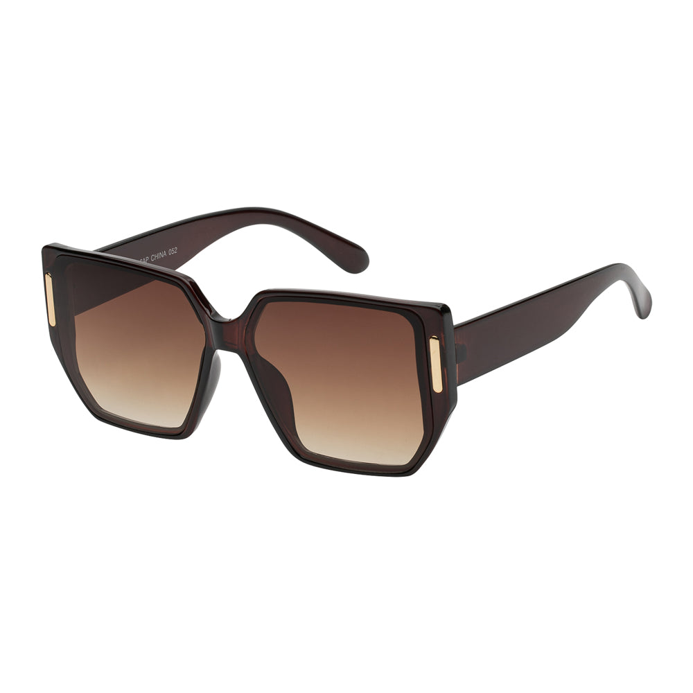 A stylish pair of sunglasses with a sleek, modern design, featuring a square frame and dark tinted lenses. The sunglasses are part of the APTCINC collection and are positioned against a neutral background, highlighting their fashionable appeal.