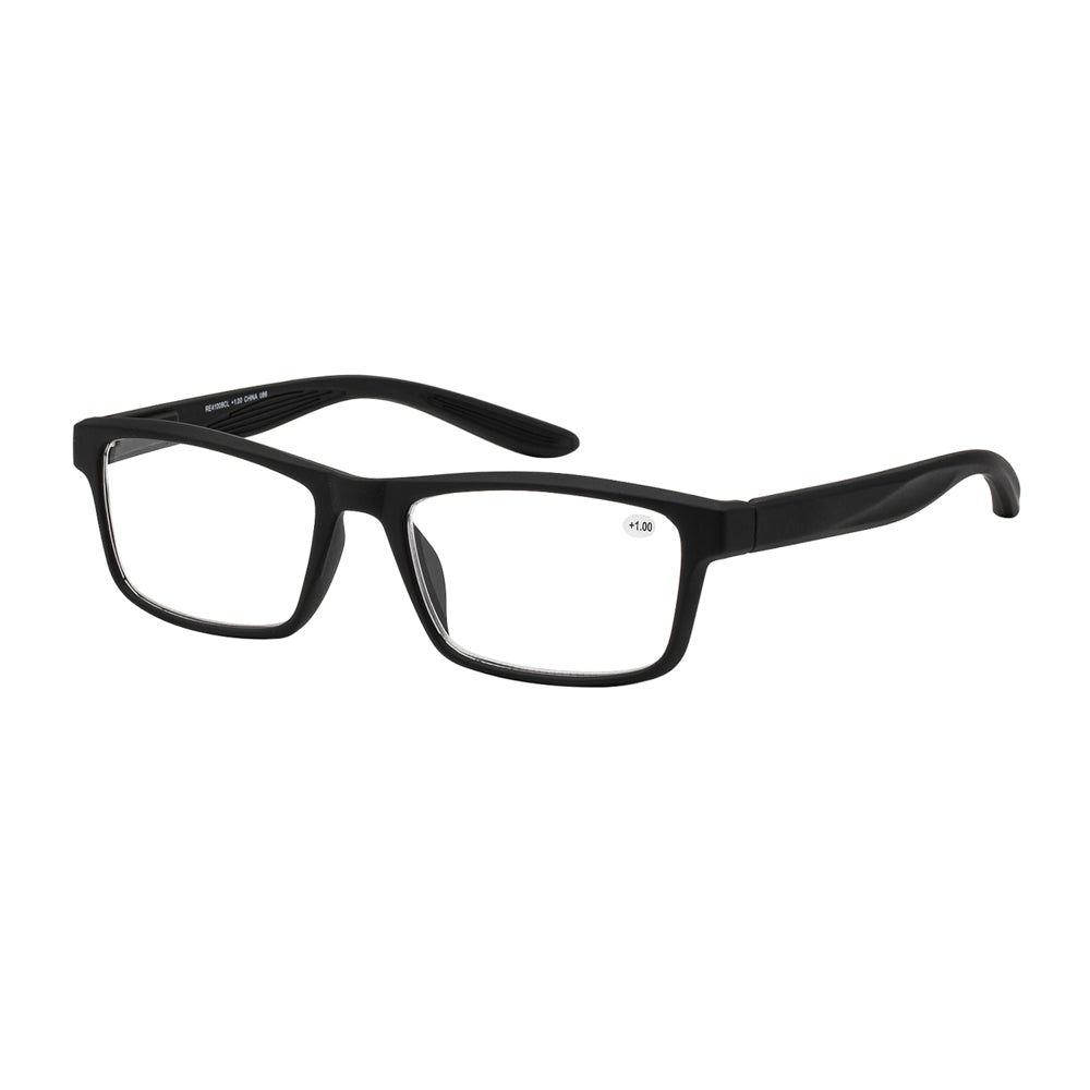 Clear reader sunglasses by APTCINC, model RE41008CL. The design features a lightweight plastic frame suitable for both men and women, with a stylish clear lens ideal for reading. The sunglasses are part of a promotion for Black Friday/Cyber Monday 2023, and the product is categorized under readers for enhanced visibility.