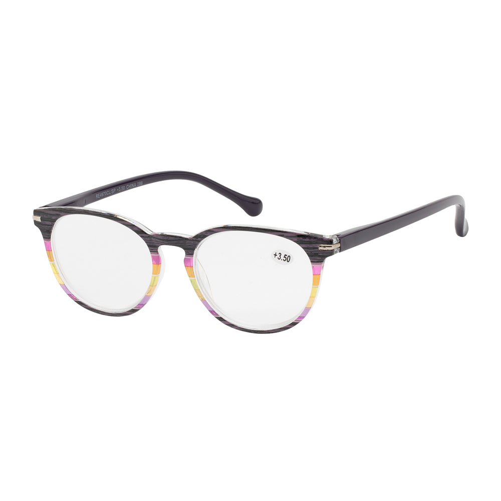 A pair of stylish clear frame reader sunglasses with dark lenses. The design is modern and lightweight, suitable for casual wear. The product is labeled as "CLEAR READER" and is associated with the brand APTCINC.