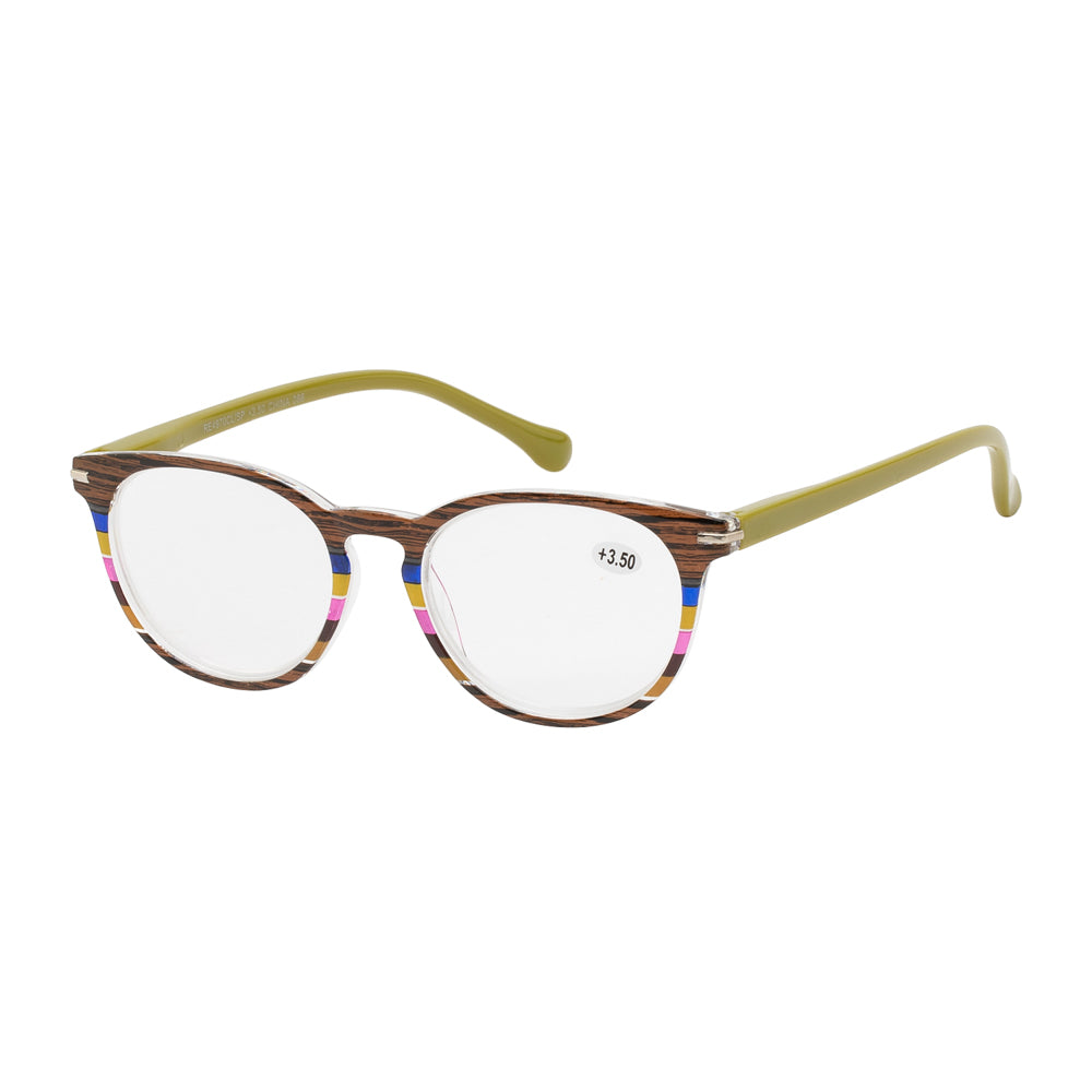 
                  
                    A pair of stylish clear reader sunglasses with a plastic frame. The lenses are transparent, designed for reading, and the overall look is modern and sleek, suitable for both casual and outdoor wear.
                  
                